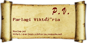 Parlagi Viktória névjegykártya