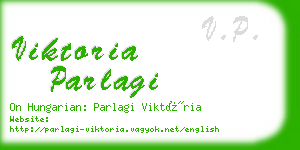 viktoria parlagi business card